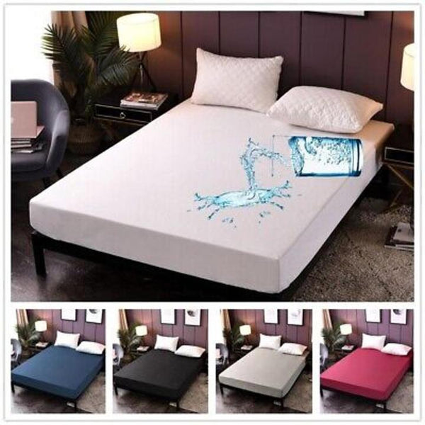 Premium Waterproof Mattress Cover – Terry Cotton Comfort