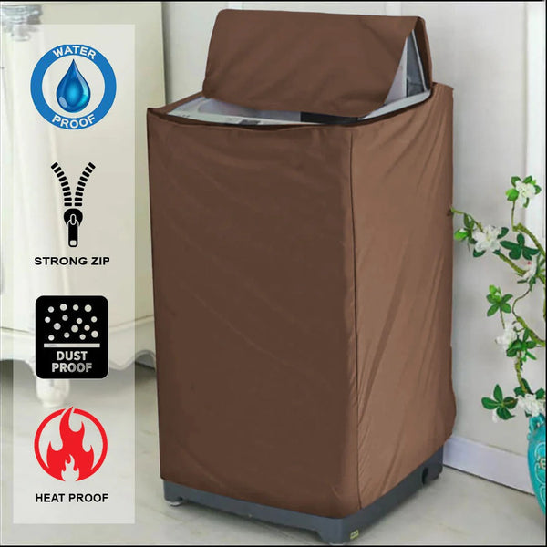 Waterproof Washing Machine Cover –Brown