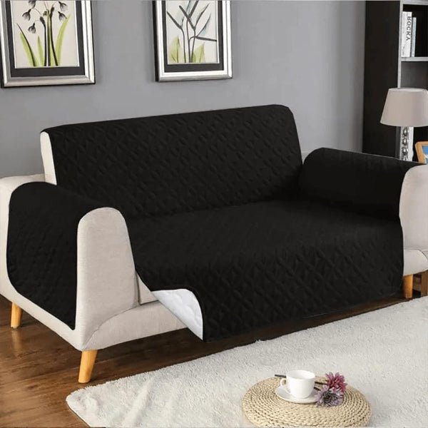 Premium Quality Ultra Sonic Quilted Sofa covers-Black