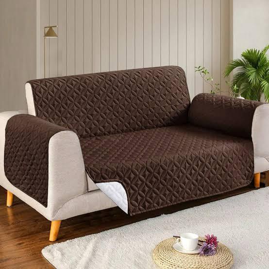 Premium Quality Ultra Sonic Quilted Sofa covers-Brown