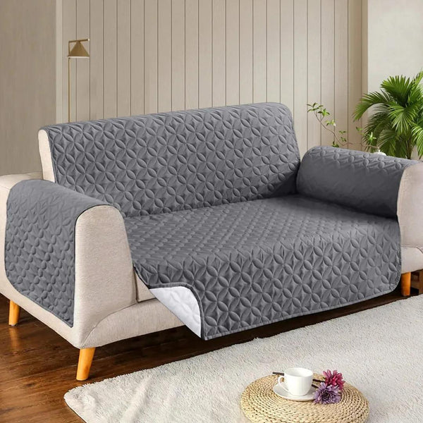 Premium Quality Ultra Sonic Quilted Sofa covers-Gray
