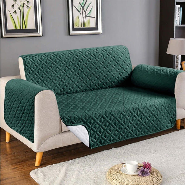 Premium Quality Ultra Sonic Quilted Sofa covers-Green