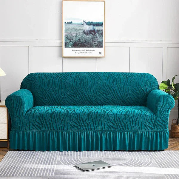 Zebra Velvet sofa covers for 3 seater 5 seater 6 seater and 7 Seater sofa set