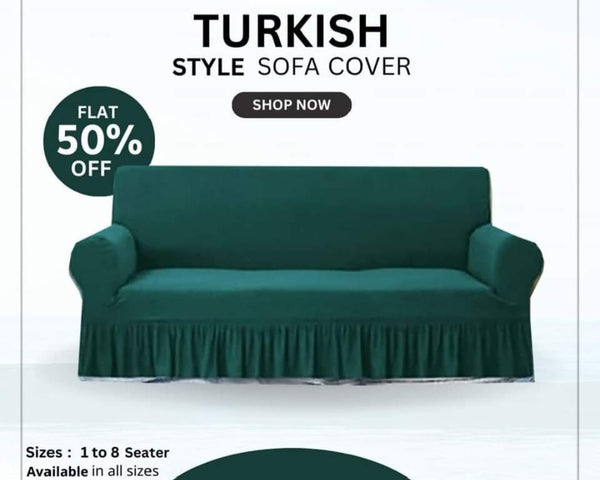 Premium Quality Turkish Sofa covers-Green